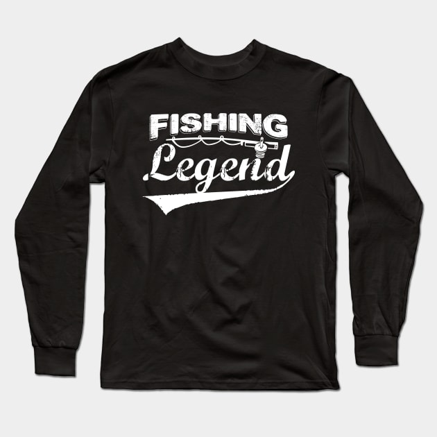 fishing legend Long Sleeve T-Shirt by irvanelist